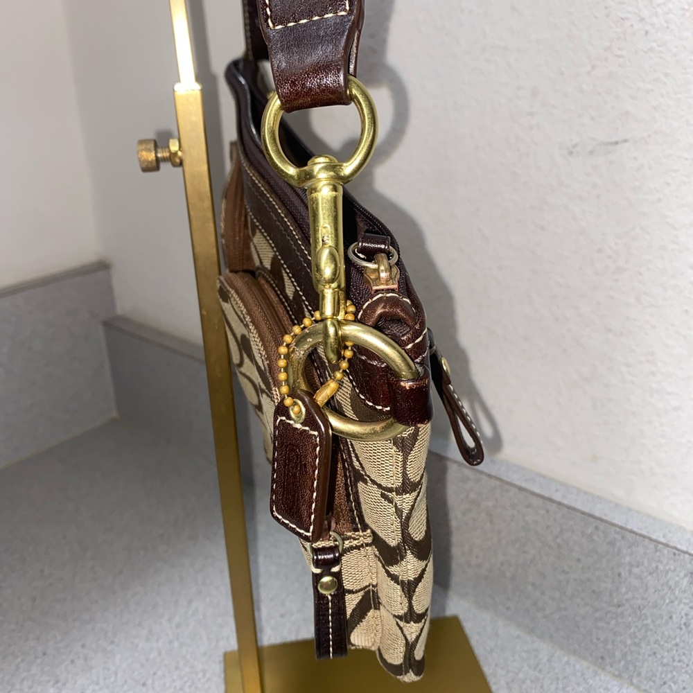 Coach Vintage Signature 2-Way Belt Khaki Bag GUC - Picture 15 of 16